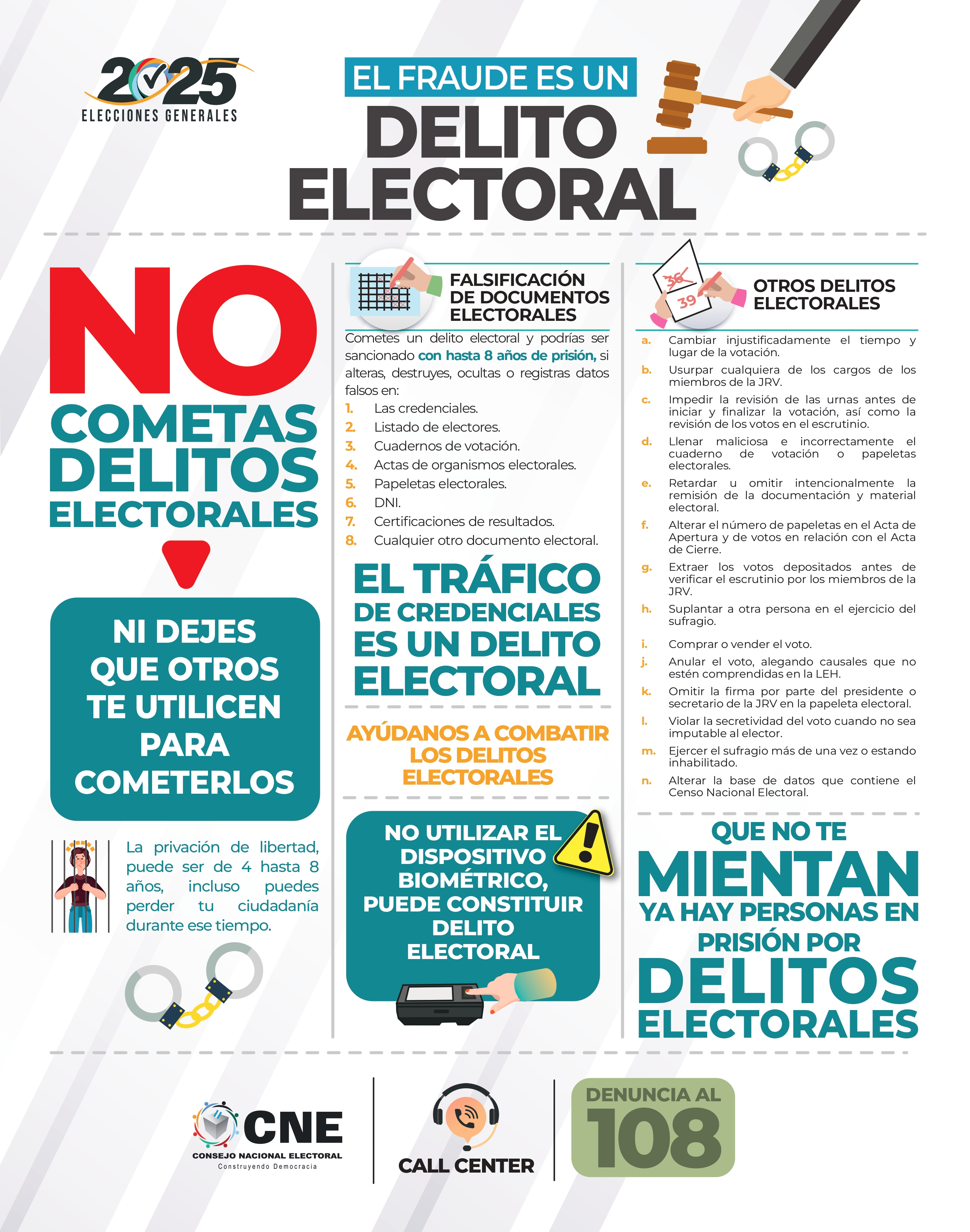 Afiche delitos electorales